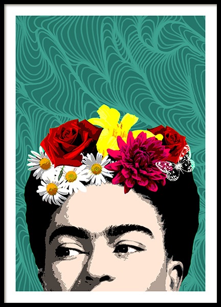 Shy Frida Poster en el grupo  Pósters / Diseño gráfico con Desenio AB (10713)