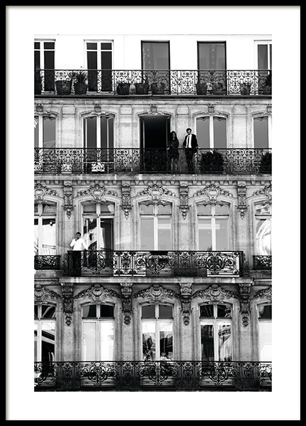 Balconies Poster en el grupo  Pósters / Blanco y negro con Desenio AB (11338)