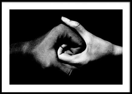Holding Hands Poster en el grupo  Pósters / Blanco y negro con Desenio AB (11491)