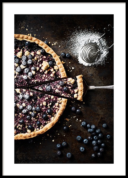 Blueberry Pie Poster en el grupo  Pósters / Cuadros de cocina con Desenio AB (11517)