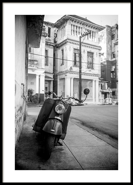Street of Havana Poster en el grupo  Pósters / Blanco y negro con Desenio AB (11528)