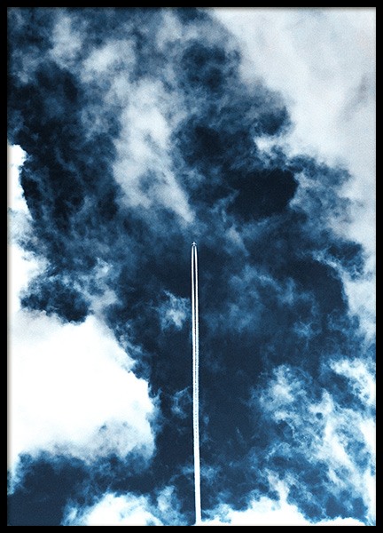 Airplane in Sky Poster en el grupo  Pósters / Naturaleza con Desenio AB (11822)