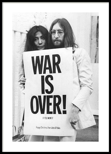 War is Over Poster en el grupo  Pósters / Blanco y negro con Desenio AB (11970)