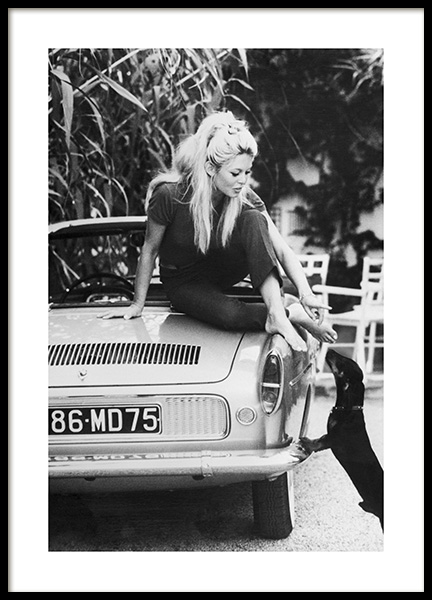 Brigitte Bardot Poster en el grupo  Pósters / Blanco y negro con Desenio AB (11977)