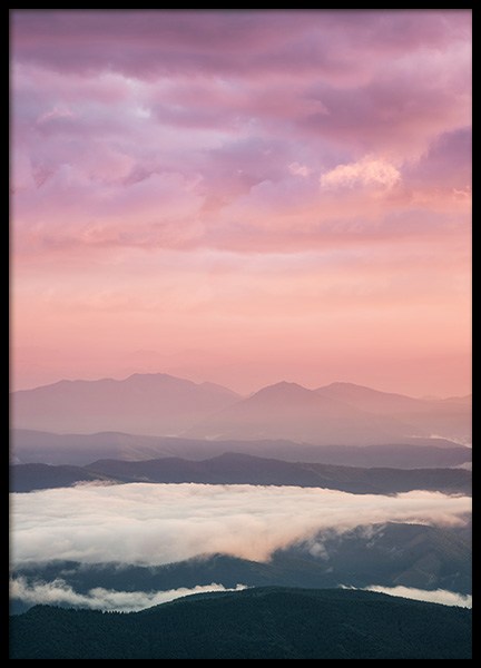 Pink Sunrise Poster en el grupo  Pósters / Naturaleza con Desenio AB (12280)