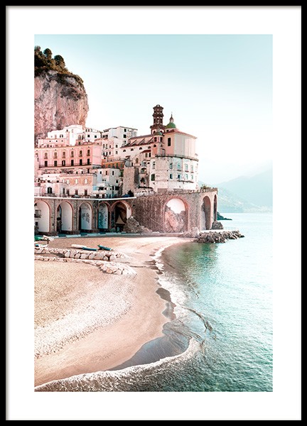Amalfi Cityscape Poster en el grupo  Pósters / Naturaleza / Playa con Desenio AB (12931)