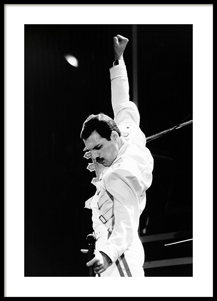 Freddie Mercury Poster en el grupo  Pósters / Fotos icónicas con Desenio AB (13580)