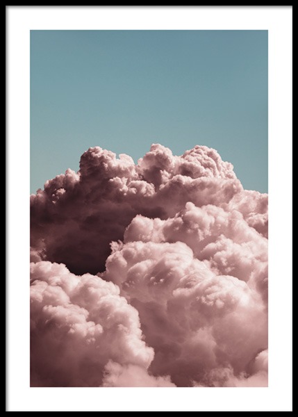 Dreamy Clouds Pink Poster en el grupo  Pósters / Fotografías con Desenio AB (14685)