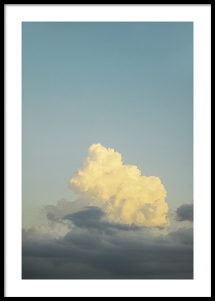 Dreamy Clouds Yellow Poster en el grupo  Pósters / Fotografías con Desenio AB (14686)