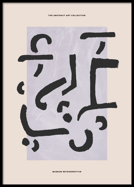 Lilac Abstract Poster en el grupo  Pósters / Arte con Desenio AB (14767)