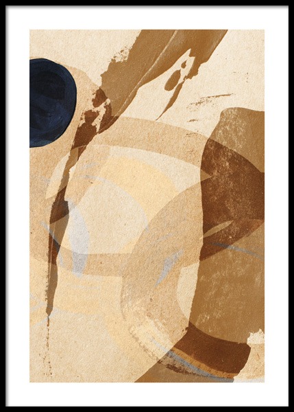 Umber Abstraction No2 Poster en el grupo  Pósters / Arte con Desenio AB (14892)