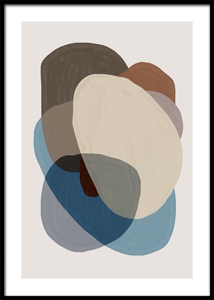 Browns and Blues No2 Poster en el grupo  Pósters / Arte con Desenio AB (14894)