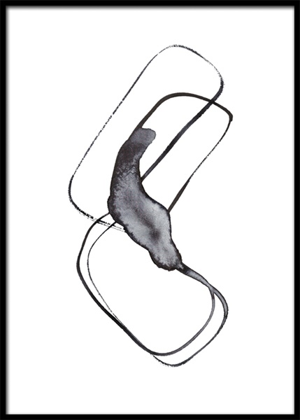 Dark Wave No2 Poster en el grupo  Pósters / Arte / Arte abstracto con Desenio AB (14914)