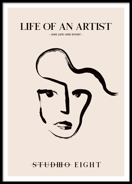 Life Of An Artist Poster en el grupo  Pósters / Arte con Desenio AB (14922)