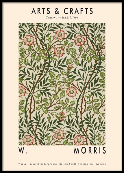 Arts & Crafts Green Poster en el grupo  Pósters / Ilustraciones con Desenio AB (14959)