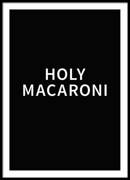 Holy Macaroni Poster en el grupo  Pósters / Cuadros con texto con Desenio AB (2018)