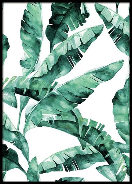 Banana Leaves Pattern Poster en el grupo  Pósters / Arte con Desenio AB (2285)