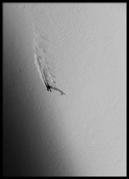 Baqueira Skiing Poster en el grupo  Pósters / Blanco y negro con Desenio AB (3478)