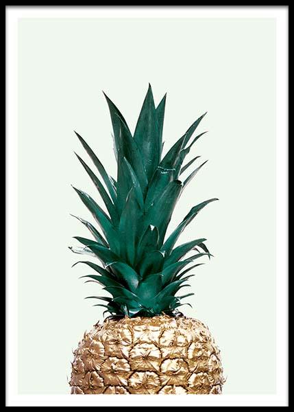 Green Pineapple, Poster en el grupo  Pósters / Arte con Desenio AB (8210)