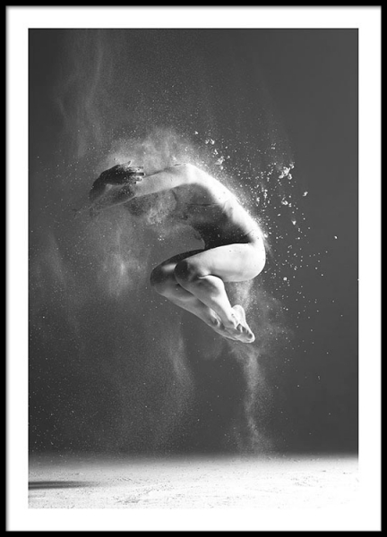 Cuadro en blanco y negro con fotografía, láminas fotográficas y pósters de mujer