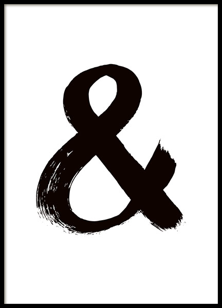 & Black Paint Poster en el grupo  Pósters / Fotografías con Desenio AB (8809)