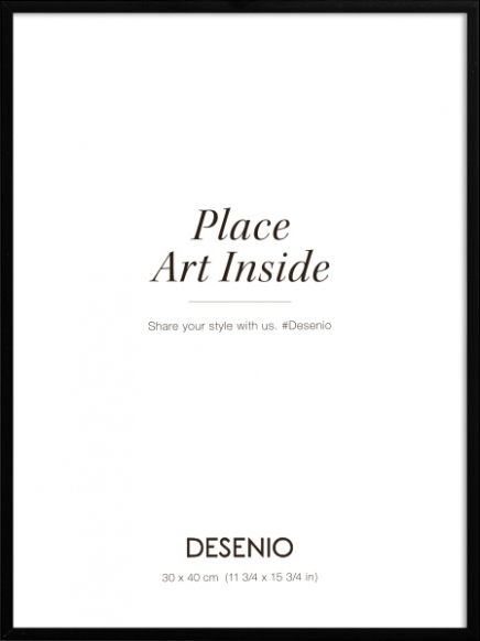 Marco metálico negro, 30x40