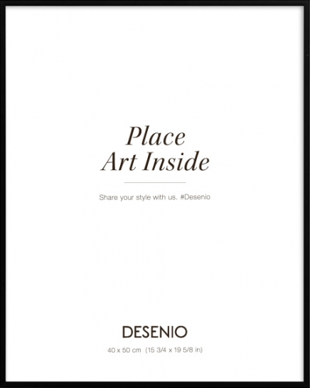 Marco metálico negro, 40x50