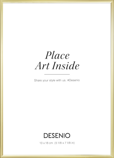 Marco de cuadro dorado, 13x18