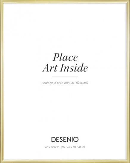 Marco de cuadro dorado, 40x50