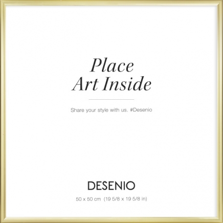 Marco de cuadro dorado, 50x50