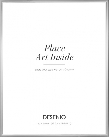 Marco de cuadro plateado, 40x50
