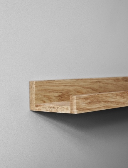 Estante de roble para cuadros, 70cm