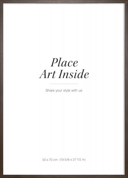 Marco para cuadro en madera oscura, 50x70