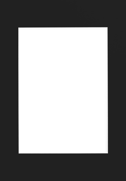 Paspartú negro, 70x100