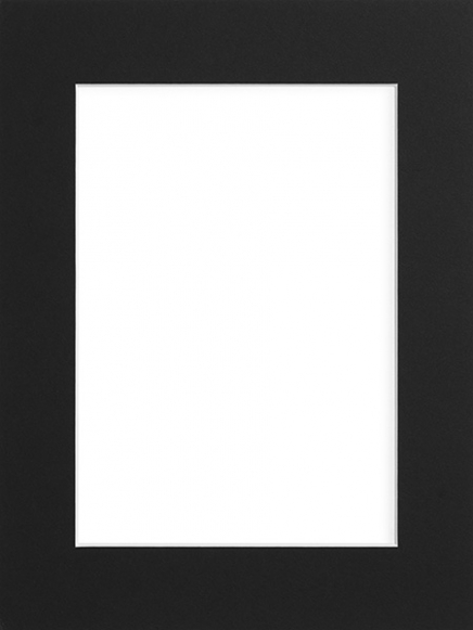 Paspartú negro, 30x40