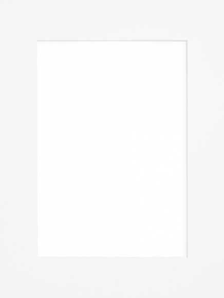 Paspartú blanco, 30x40