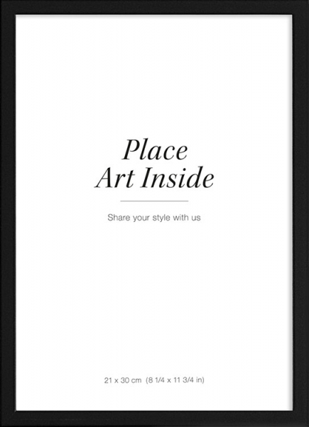 Marco de cuadro negro, 21x30