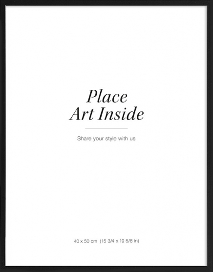 Marco de cuadro negro, 40x50