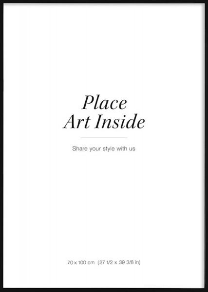 Marco de cuadro negro, 70x100