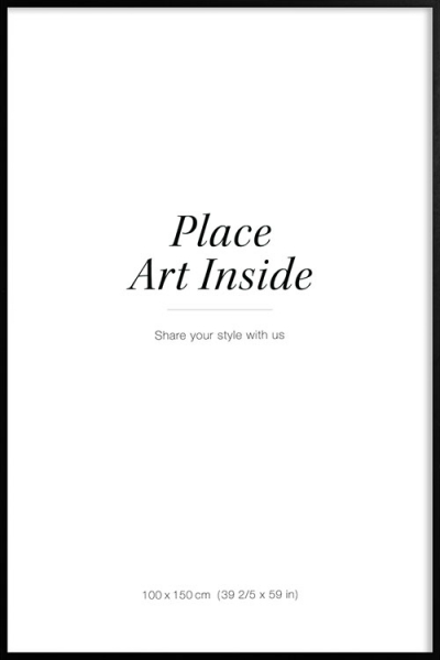 Marco de cuadro negro, 100x150