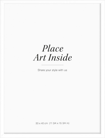 Marco de cuadro blanco, 30x40