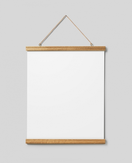Poster hanger roble 41 cm, montaje con imán en el grupo Accesorios / Perchas para póster con Desenio AB (PHE41)
