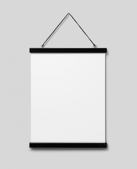 Poster hanger negro 31 cm, montaje con imán