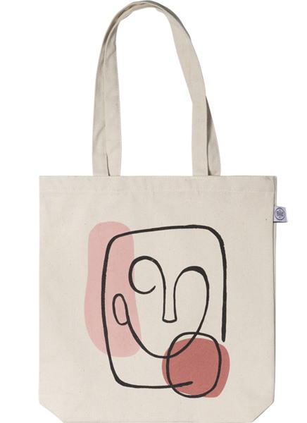 Abstract Face Tote Bag en el grupo Limited edition con Desenio AB (TOTE50145)