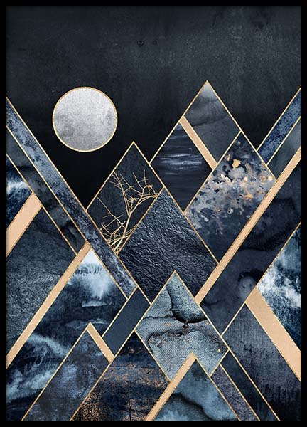 Stormy Mountains Poster en el grupo  Pósters / Arte con Desenio AB (pre0020)