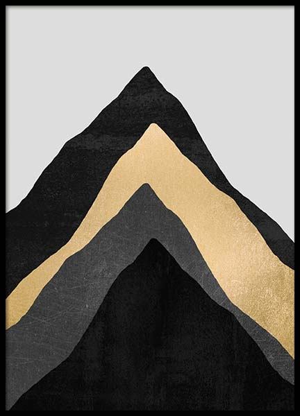 Four Mountains Poster en el grupo  Pósters / Arte con Desenio AB (pre0022)