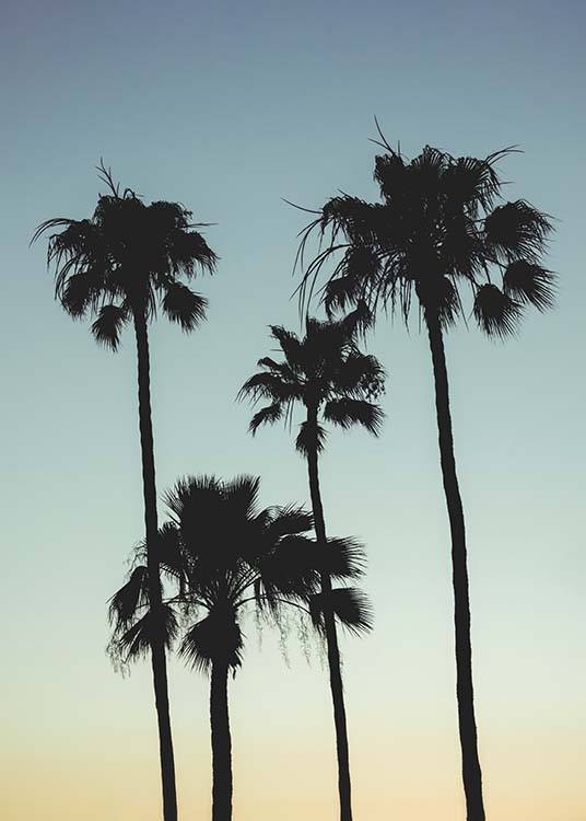 Sunset Palms Poster / Tropical con Desenio AB (10035)
