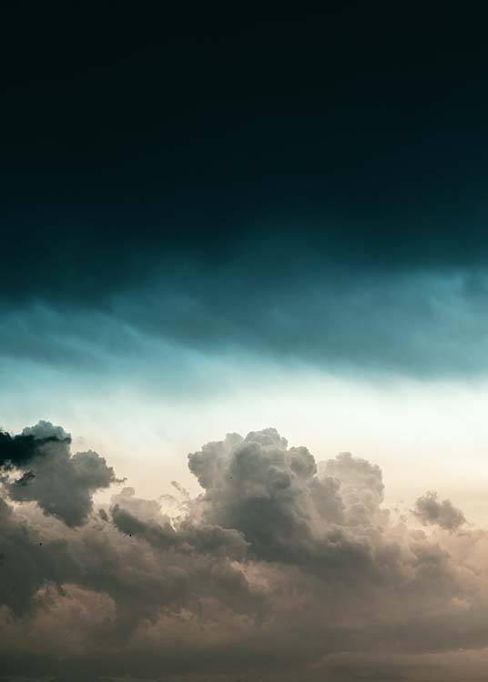 Sunset Storm Poster / Naturaleza con Desenio AB (10084)