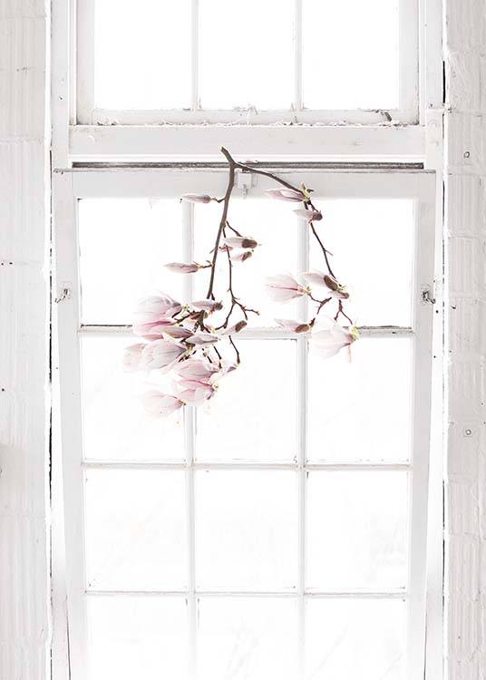 Flowers In The Window Poster / Fotografías con Desenio AB (10182)