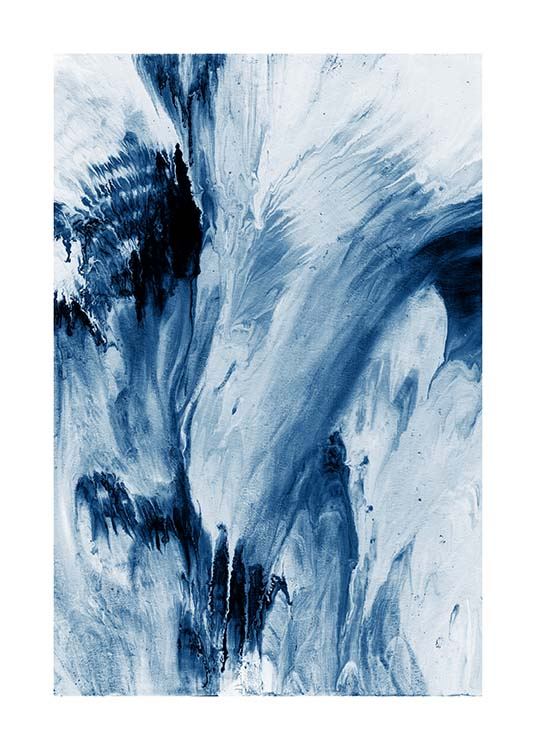 Abstract Blue Poster / Arte con Desenio AB (10273)